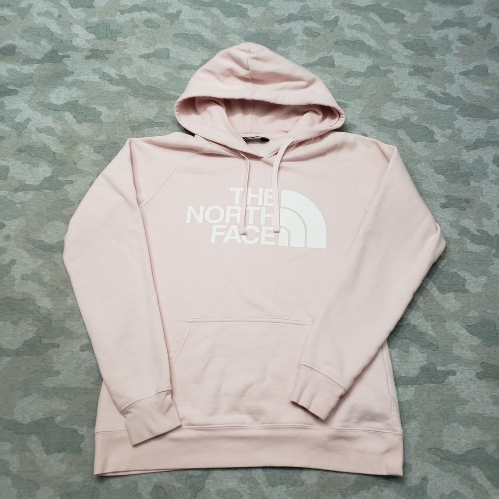 The North Face Sweatshirt Womens Small Pink Pullover Hoodie Pocket